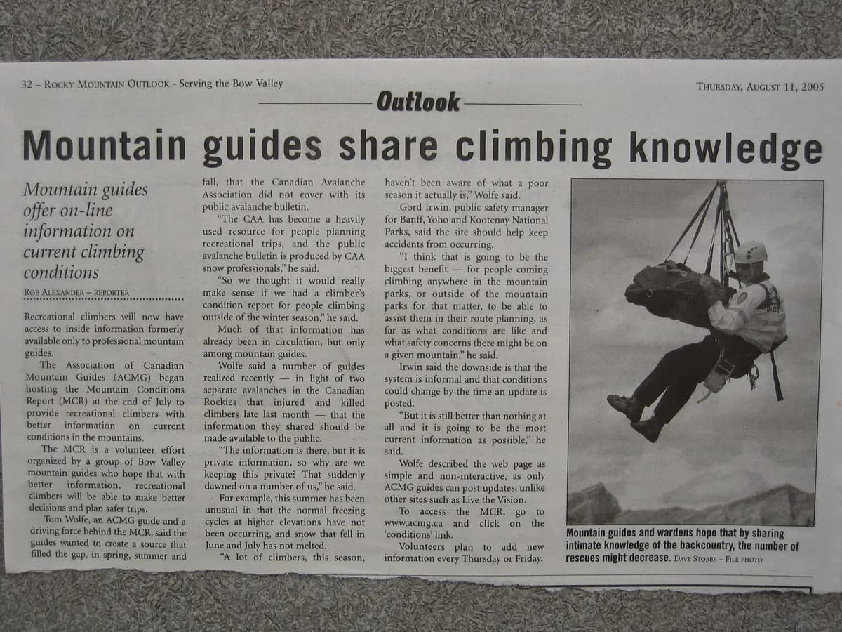 old newspaper clipping from 2005 Aug 11